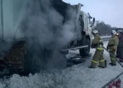 На дороге «Новохоперск – Нижний Карачан» загорелся грузовик 